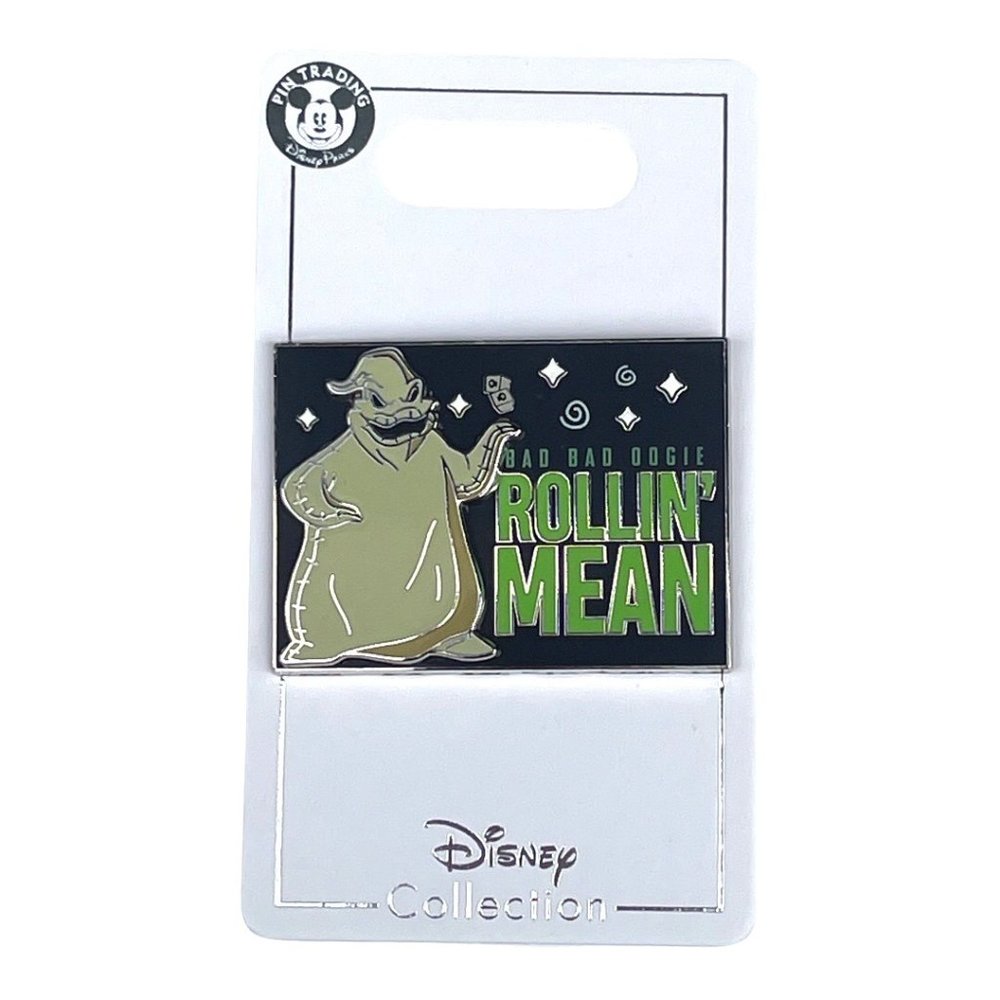 Disney Nightmare Before Christmas Oogie Boogie Bad Bad Oogie Rollin’ Mean Pin